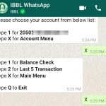 IBBL WhatsApp Banking Services 10